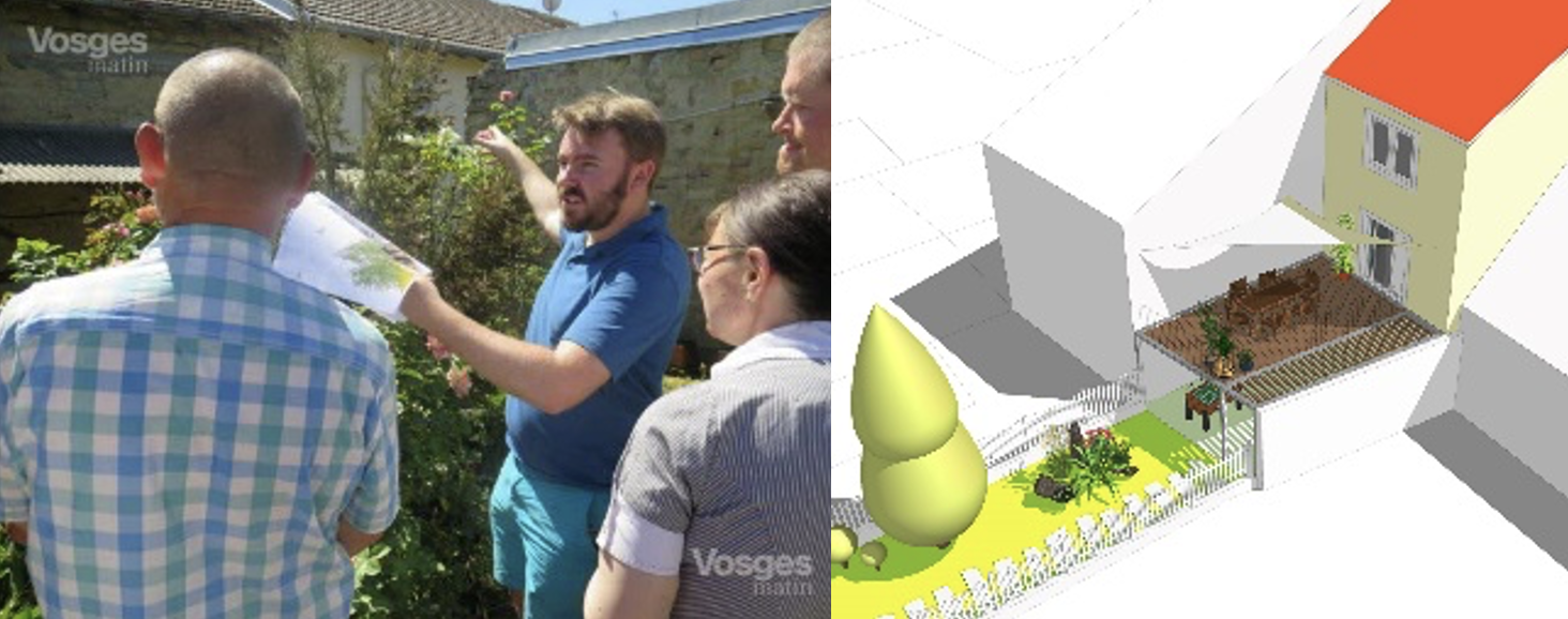 Exemple 2 : Une maison vacante depuis 5 ans vendue grâce aux modélisations 3D présentées pendant les visites des maisons vacantes organisées en juin 2019 à Mattaincourt